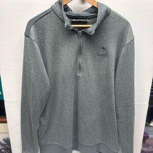 Under Armour Men’s Heather Gray Quarter-Zip Pullover (Pinehurst GC)